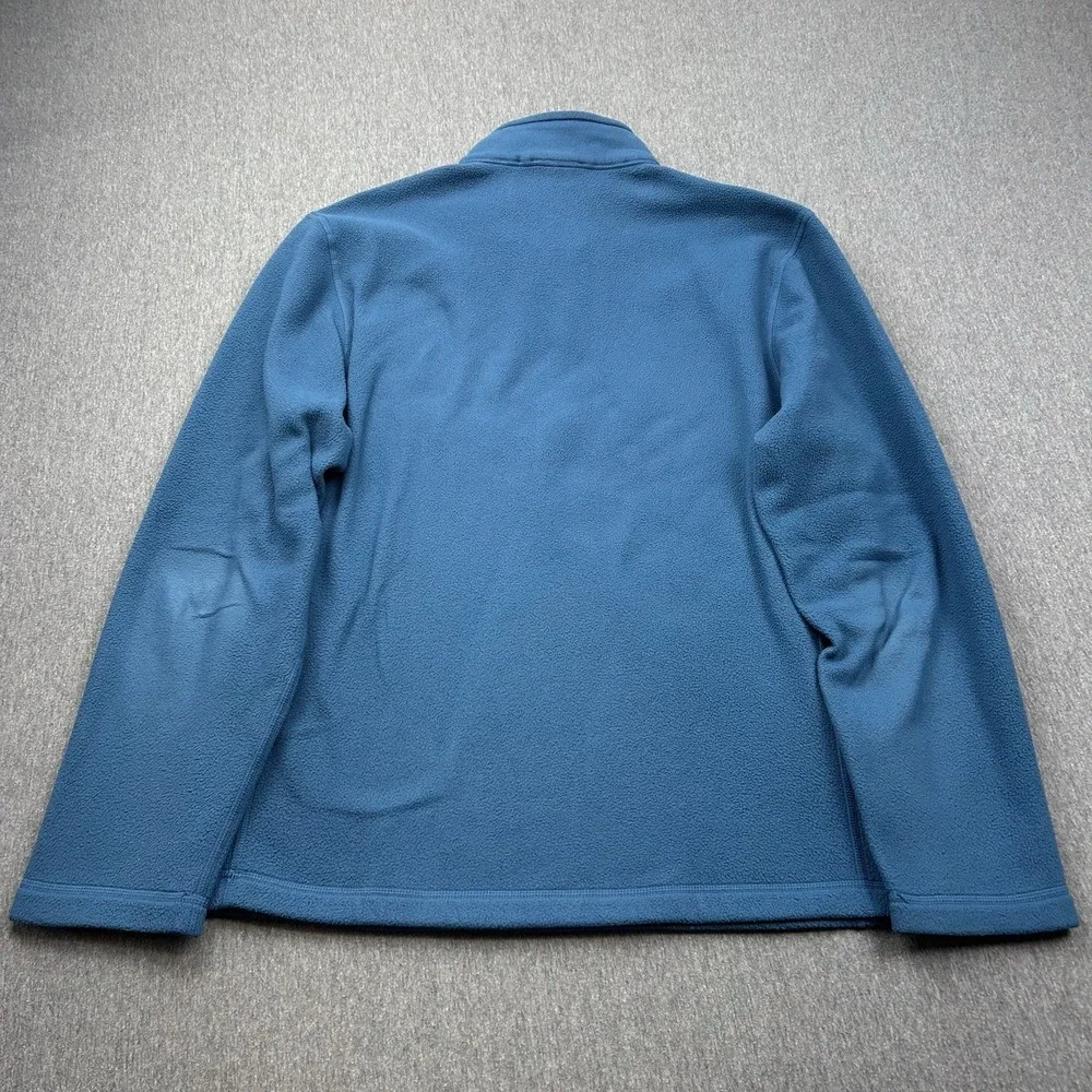The North Face 1/4 Zip Pullover Men's Medium Fleece‎ Blue Lightweight